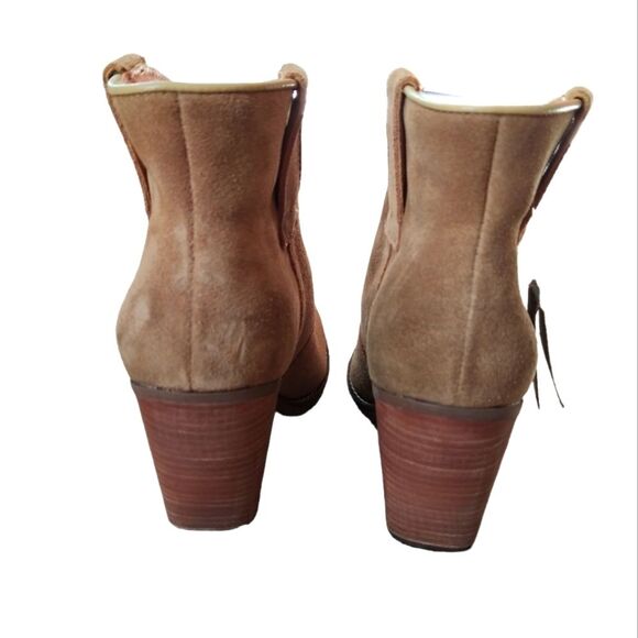 NWT Dingo Tan Suede Flannie Country Western Pointy Toe Boots - Picture 7 of 11